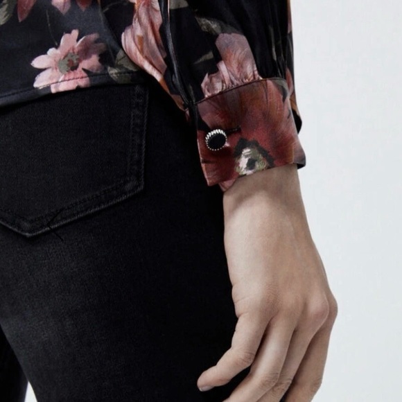 The Kooples Black Floral Blouse - Picture 4 of 9